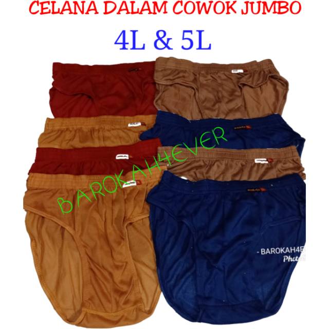 TERMURAH (ISI 3 PCS) ... Celana Dalam Cowok JUMBO M - 5L