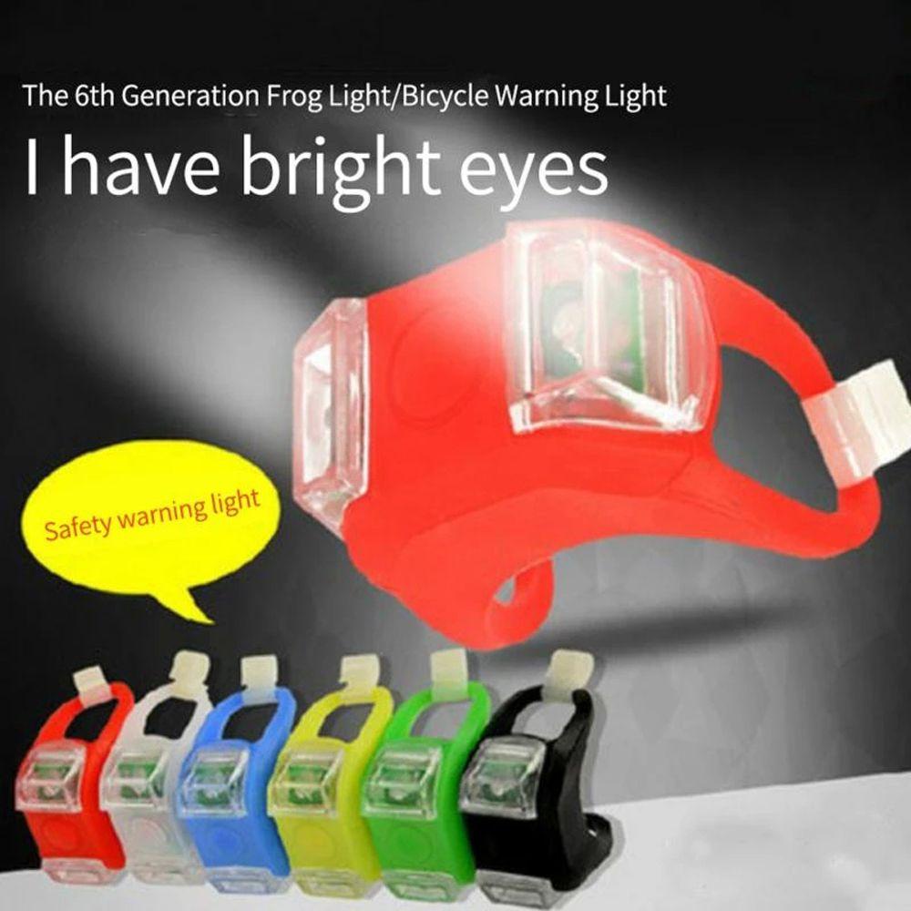 Agustina Lampu Depan Sepeda Tahan Air Aksesoris Sepeda Klip Bersepeda Luar Ruangan Lampu Sepeda Safety Warning Lamp Bike Light