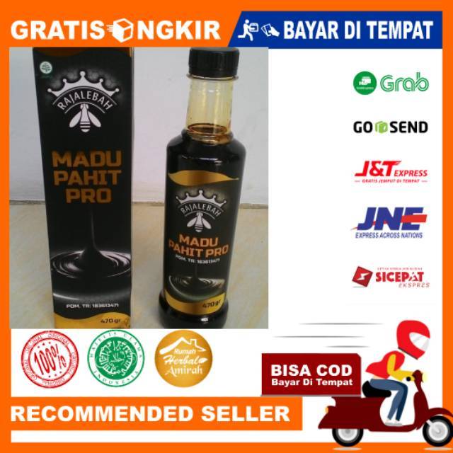 Madu Hitam Pahit Pro Raja Lebah Plus Propolis POM BPOM Asli Original