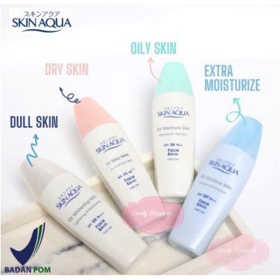 * NCC * Skin Aqua Sunscreen Wajah With Moisturizing Milk And UV Protection SPF 50 25 PA++++ Skinaqua