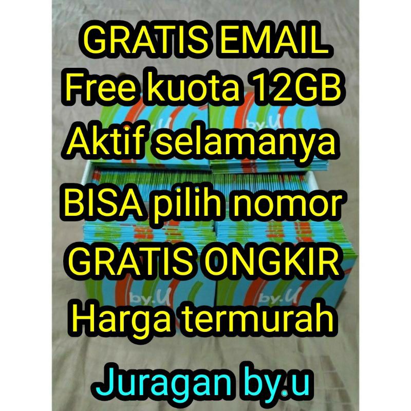 [ BISA COD ] byu telkomsel / kartubyu / internet murah / 12gb kuota