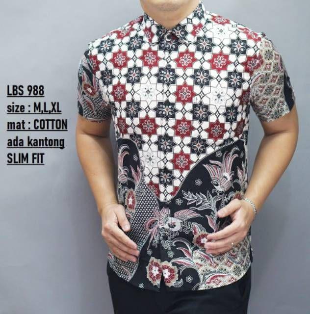 Kemeja Batik Pria Slim Fit Colindion Best Seller Cbs722