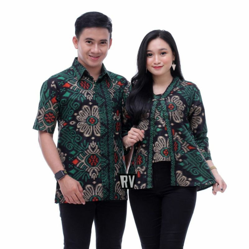 Batik Couple_Maora Sania Ruffle Batik Couple Ori Ndoro Jowi DNT Garansi Termurah