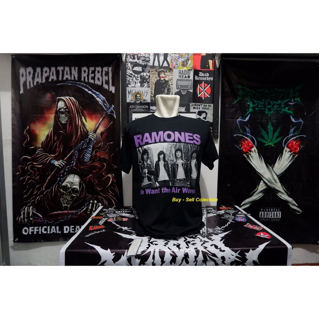 Kaos musik band RAMONES - Kaos support brand lokal heaven and hell