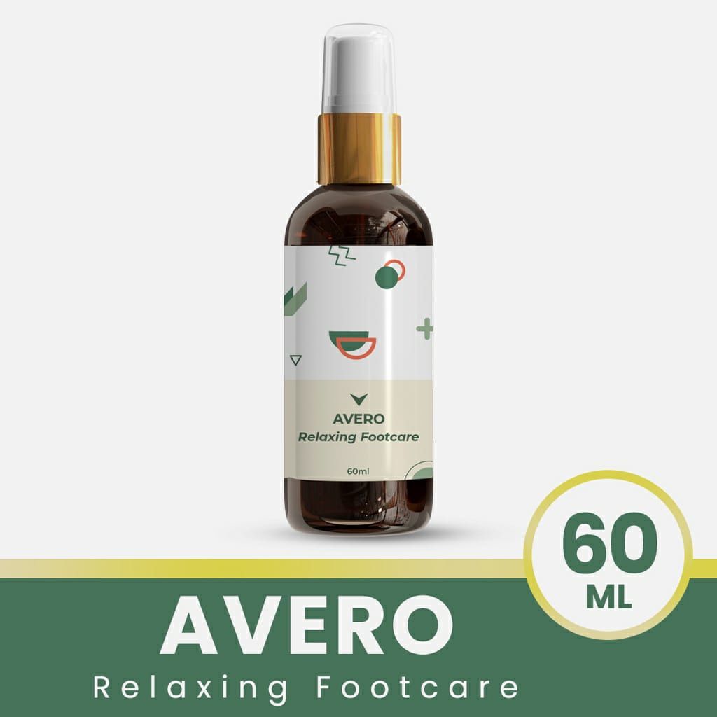 AVERO Relaxing Footcare BPOM Mencegah Kaki Berkeringat &amp; Menghilangkan Bau Kaki - Mint 60ml