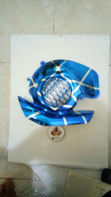 cover tutup kipas mio M3 dan mio soul GT 125 blue core blue x