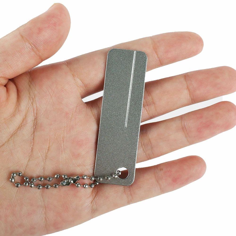 Lanfy Kail Pancing Batu Asahan Portable Awet Double Side Alat Pancing Fishing Tackle Sharpener