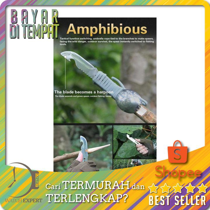 TERMURAH Sendok Pisau Outdoor Camping EDC Tools Petrified Fish LX709