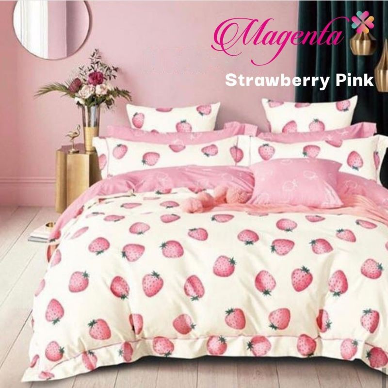 Sprei katun Magenta