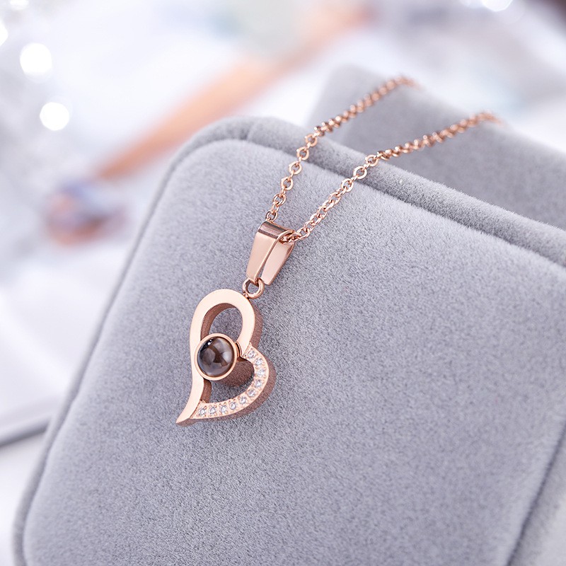 [New] Kalung titanium mini korea hadiah wanita cewek 316L anti karat KK174