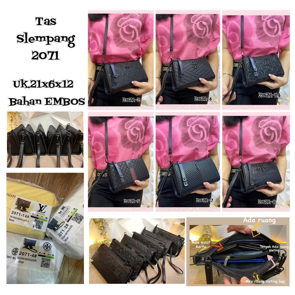 Tas Slempang 2071 Wanita UK.21x12 cm IMPORT