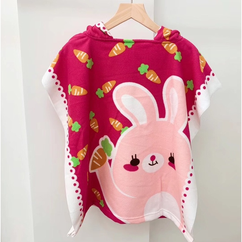 Handuk Anak Murah Rabbit Handuk Ponco Anak Poncho Anak Lucu Handuk Hoodie Anak Bahan Tebal Import