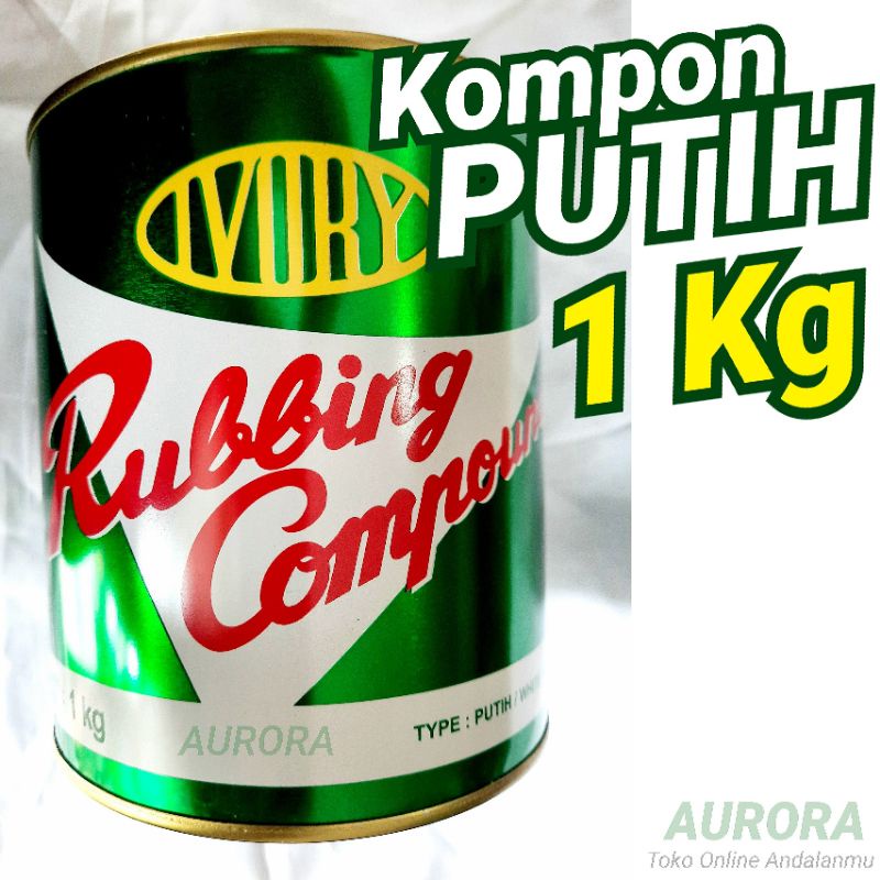 Jual Kompon IVORY Putih Halus Dan Merah Kasar 1Kilo 1Kg Ivori Rubbing Compound Rubing Compon