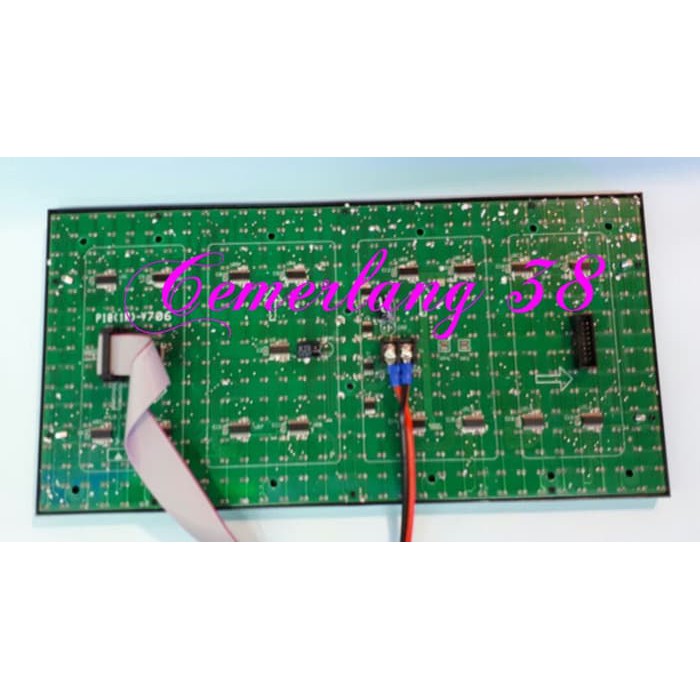 Module / Modul / Panel Led P10 Running Text Semi Outdoor Biru