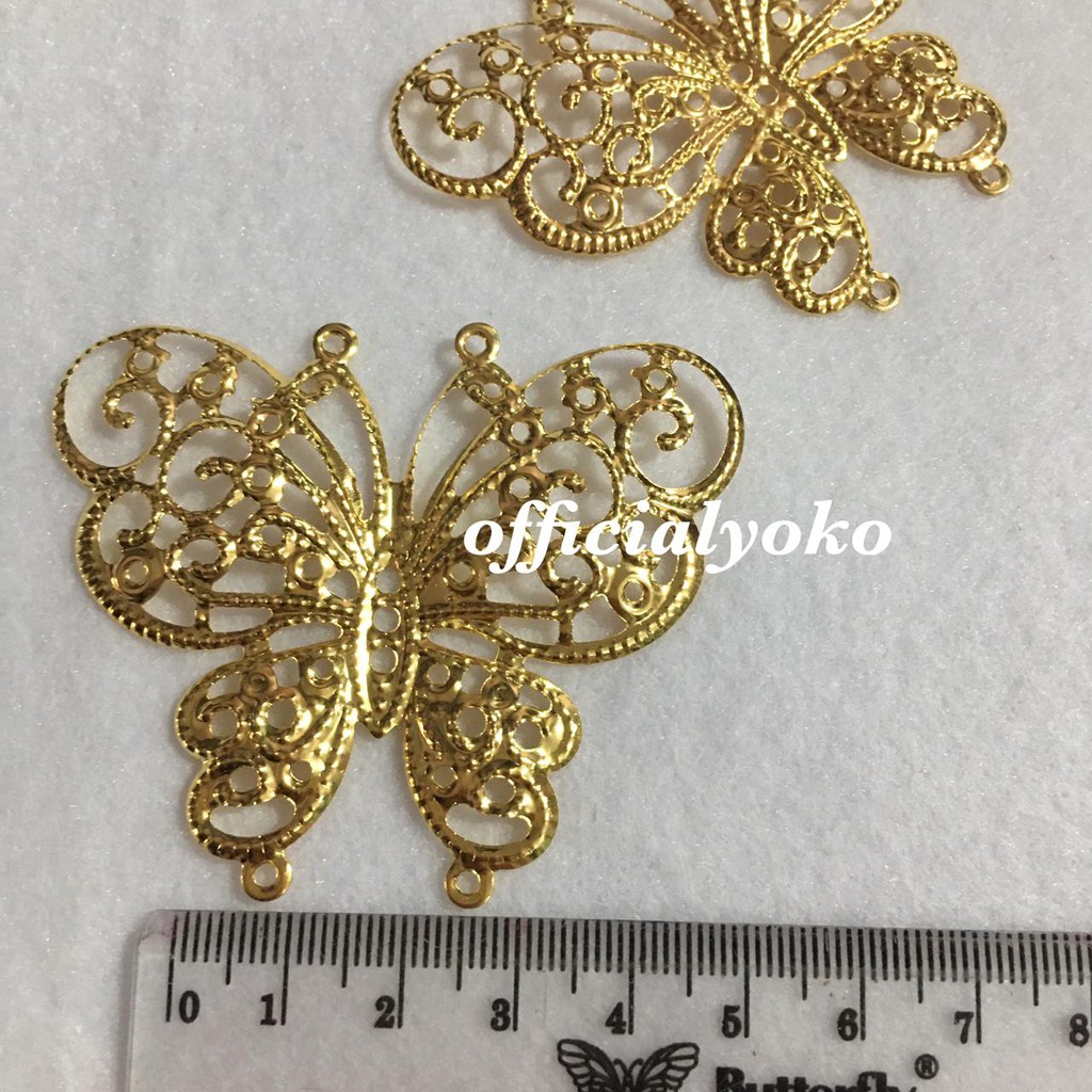 Lempengan Besi Emas / Hiasan / Dekorasi Mahar / Hantaran / Prakarya isi 2pcs #7