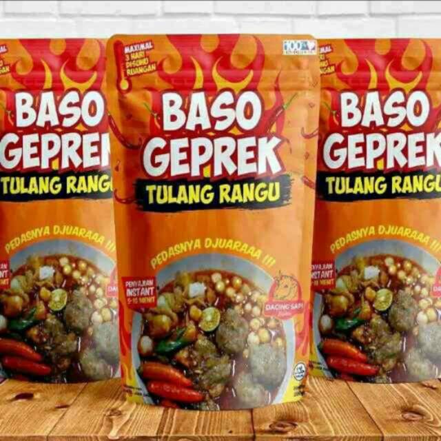 

Baso geprek tulang rangu