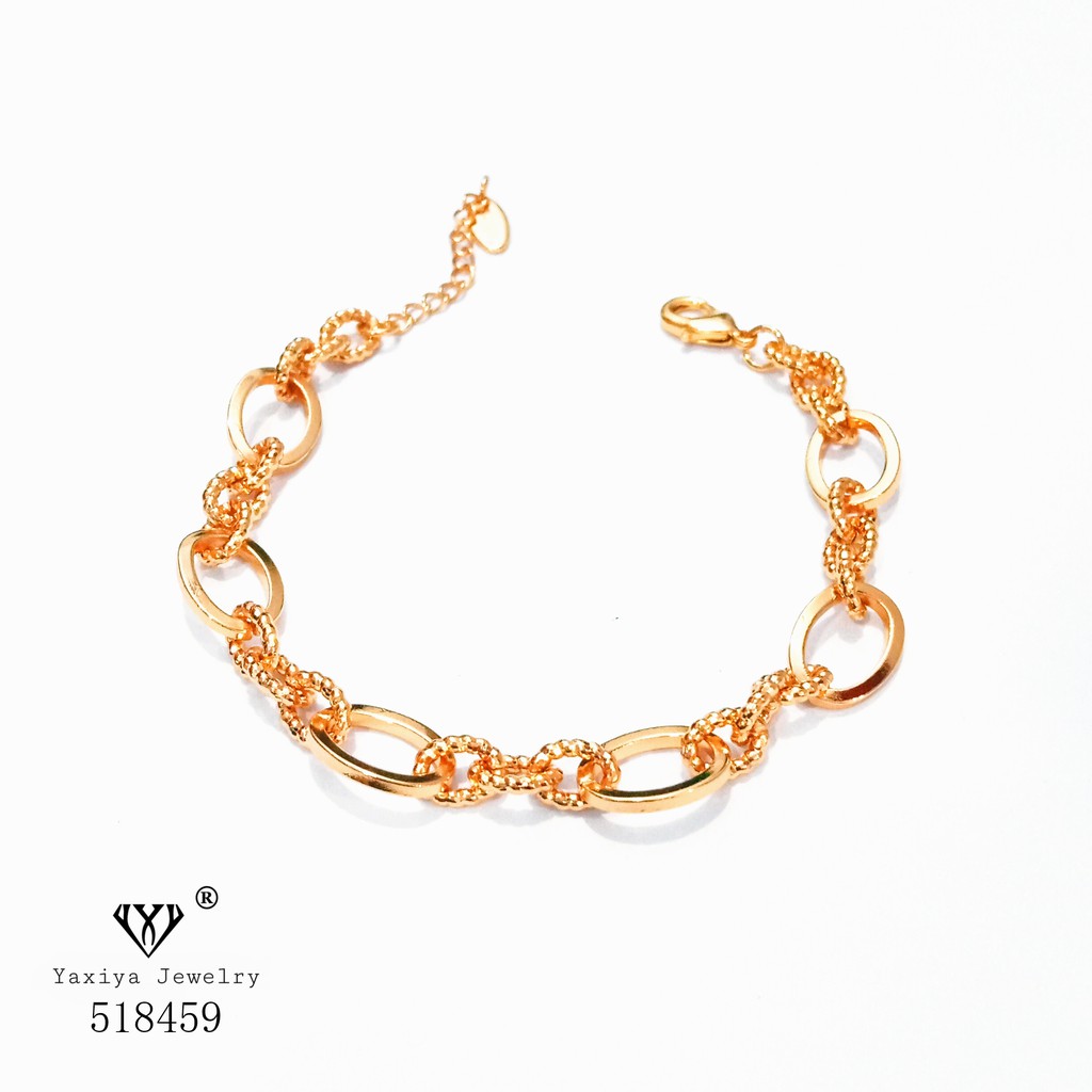 

Gelang Rantai Wanita Perhiasan Lapis Emas Yaxiya Jewelry 646