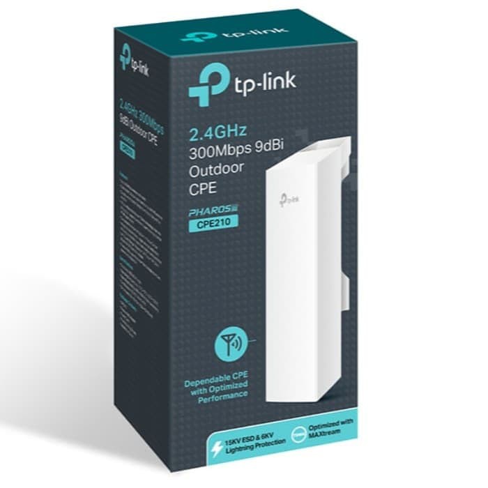 TP-Link CPE210 2.4GHz 300Mbps 9dBi CPE | TPLink GARANSI RESMI