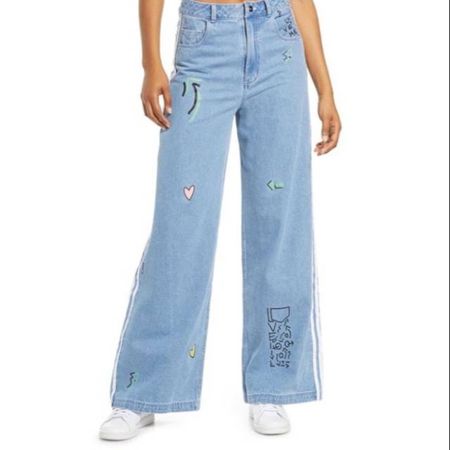 ADIDAS X FIORUCCI DENIM TRACKPANTS