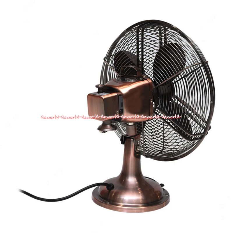 Krisbow Kipas Angin Meja 14inch Desk Fan Design Retro Tembaga Klasik Model Classic