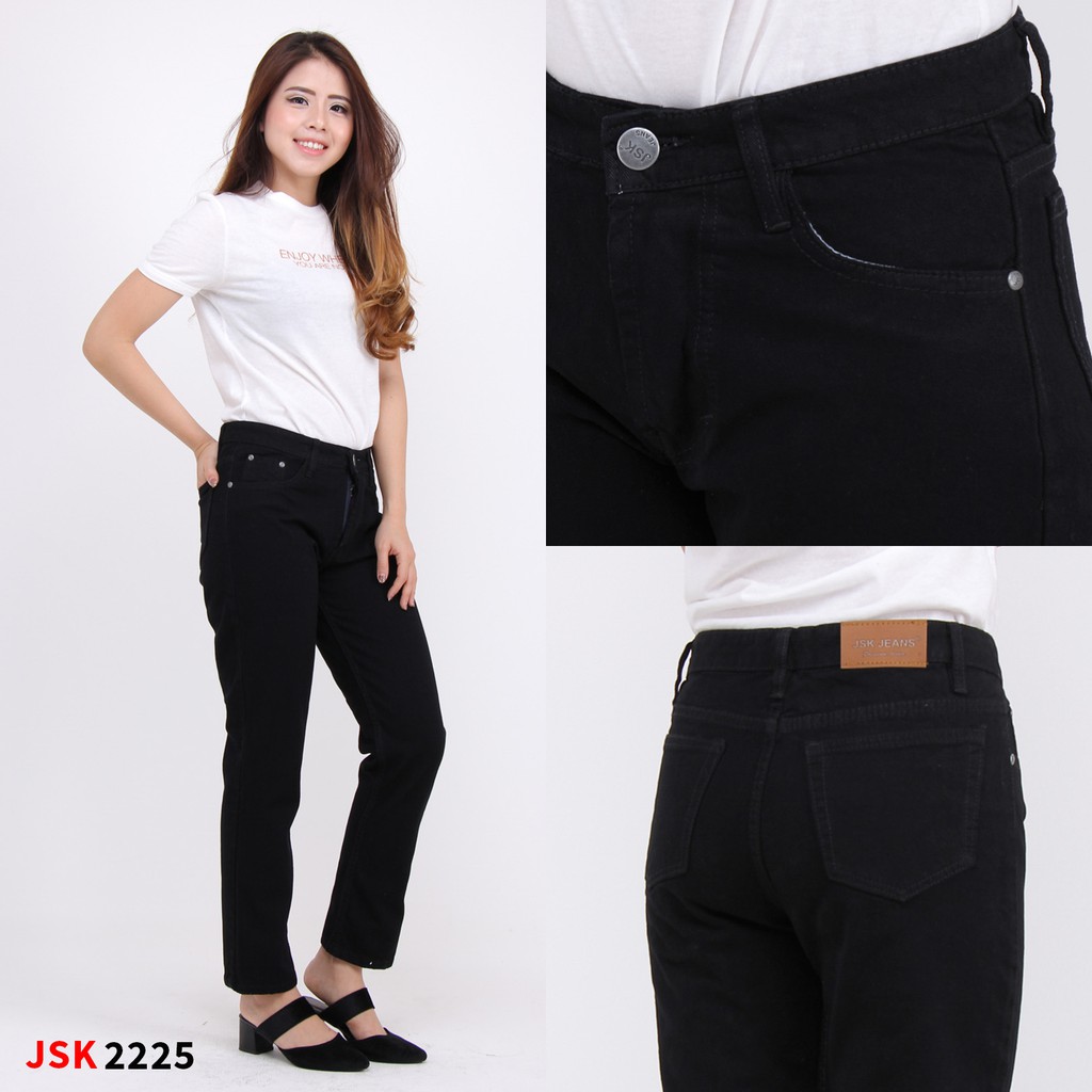 [SIZE 27-34] Celana Boyfriend Jeans JSK 2222 Celana Panjang Wanita Bigsize Boyfriend Loose Jeans