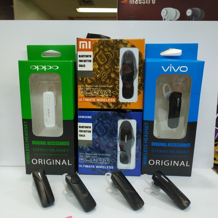 HEADSET BLUETOOTH BRANDED / Headset 1 kuping