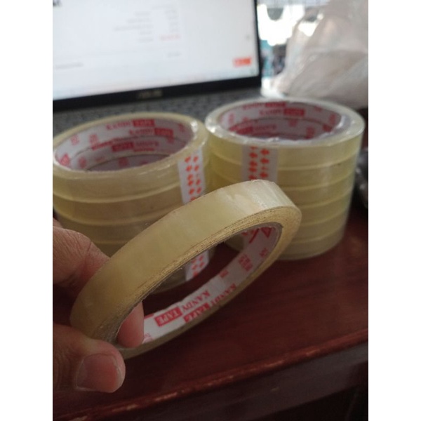 Solasi Bening Toro/Pluto Quality tape kecil 12mmX 72 /Satuan