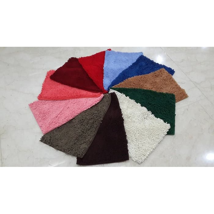 KESET ALAS KAKI CENDOL DOFF DOORMAT ANTI SLIP LAP HALUS MICROFIBER