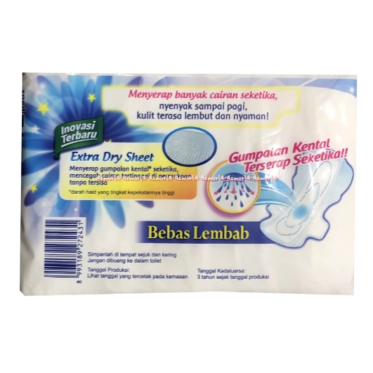 Charm Extra Dry Bebas Lembab Slim Day Wing 29CM 12 Pads Pembalut Wanita Extra Dri Tetap Kering Carm Charm Dray