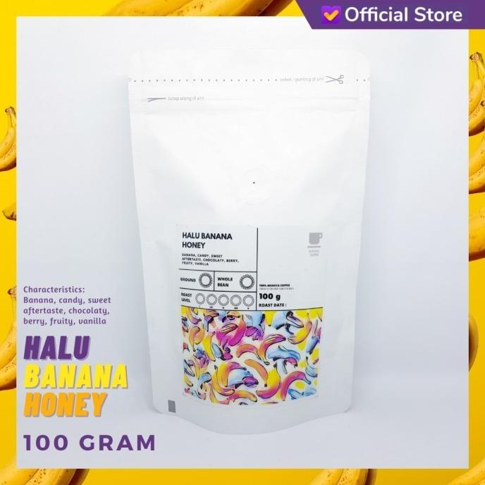 

KOPI ARABIKA HALU BANANA HONEY 100 GRAM | SUTOYO COFFEE