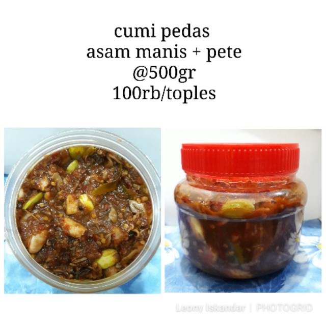 

Cumi pedas asam manis+pete