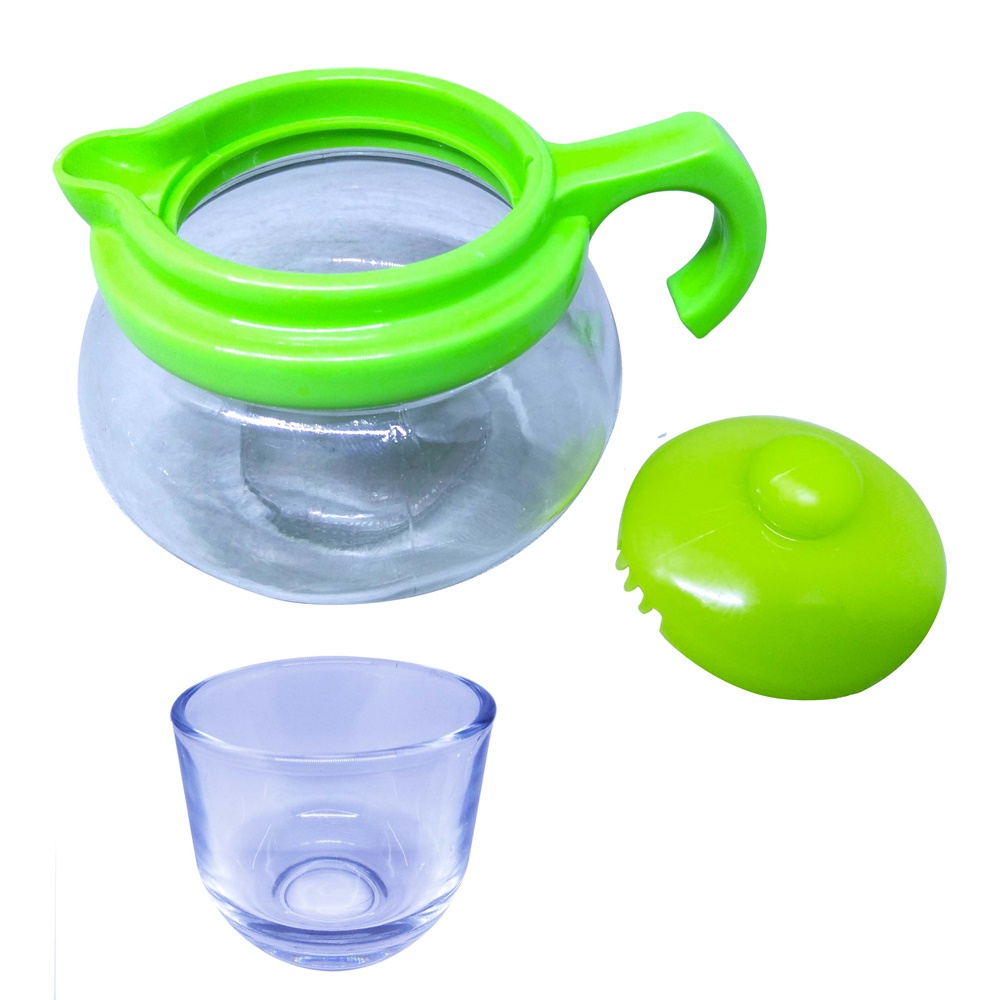 FM - Teko Mini set KOBUCHA tea set bahan Kaca isi 4 gelas mini dan 1 pitcher - 5 Pcs /Teko Kaca/Teko Set