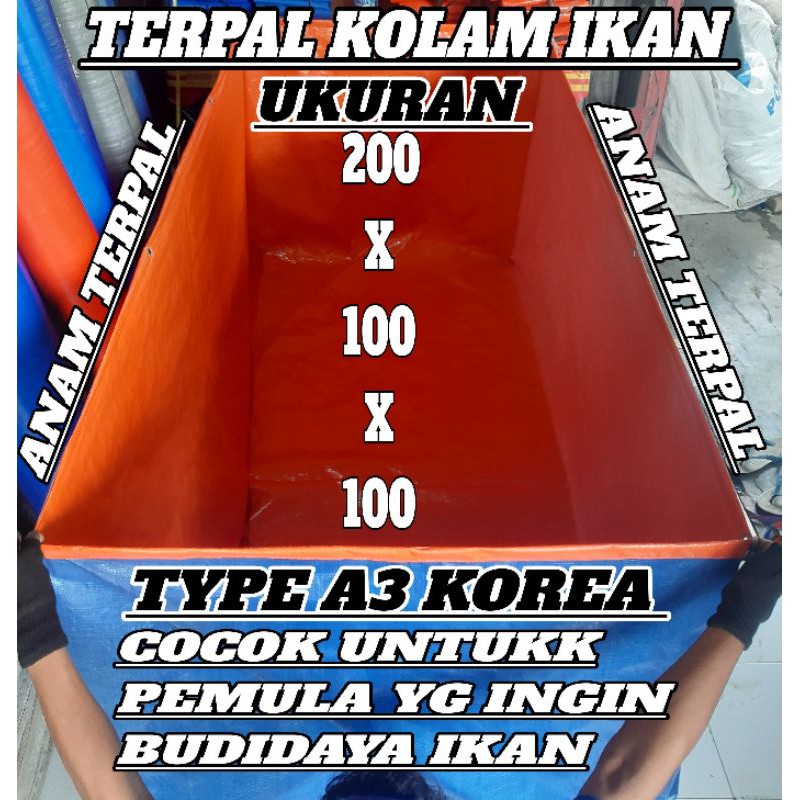 TERPAL KOLAM IKAN 300x200x50 A'3 KOREA