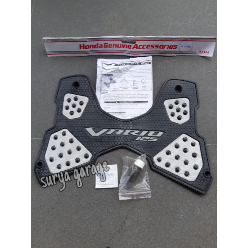 Karpet pijakan kaki vario 125 2013 2014 2015 old lama original ahm honda