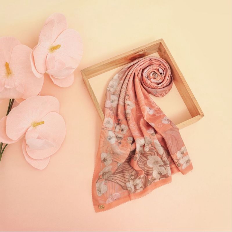 Bundling New Buttonscarves Orchide Extended Blaze Orange &Tapis Violet