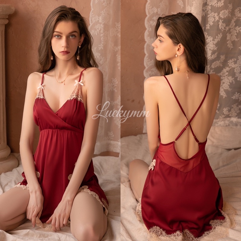 Sexy Lingerie Dress Silk Baju Tidur Sexy Wanita / Lingerie dress / Sleepwear Lingerie / Seserahan 106(1098)-3