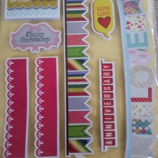 DIE CUT SCRAPBOOK  GAMBAR POTONGAN TINGGAL TEMPEL BAHAN 