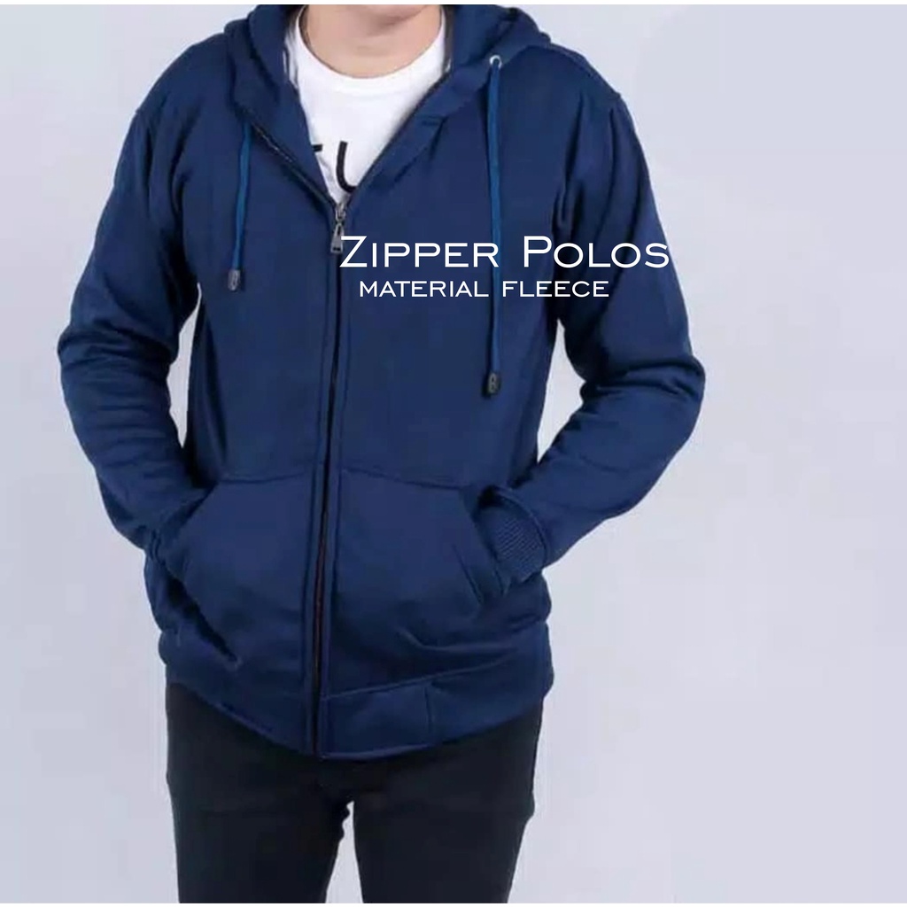 JAKET ZIPPER HOODIE POLOS DISTRO PULLOVER KEREN KEKINIAN OVERSIZE PRIA WANITA JUMBO DEWASA SIZE S-XXL BAHAN FLEECE