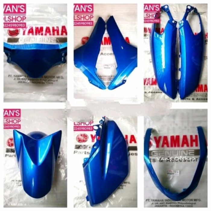 COVER BODY HALUS FULL SET YAMAHA NMAX BIRU ORIGINAL YAMAHA 2015-2018 ORI YAMAHA