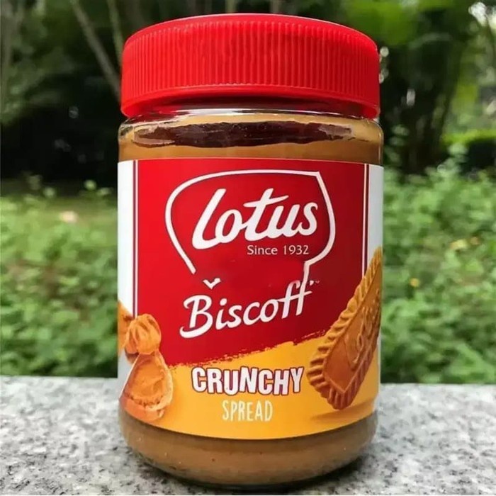 

SELAI- LOTUS BISCOFF CRUNCHY SPREAD 380 GRAM - SELAI ROTI OLES RASA BISKUIT -SELAI.