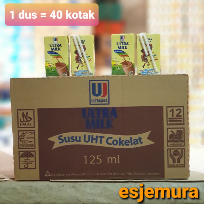 

Ultra Milk 125 ml Coklat Susu UHT per dus