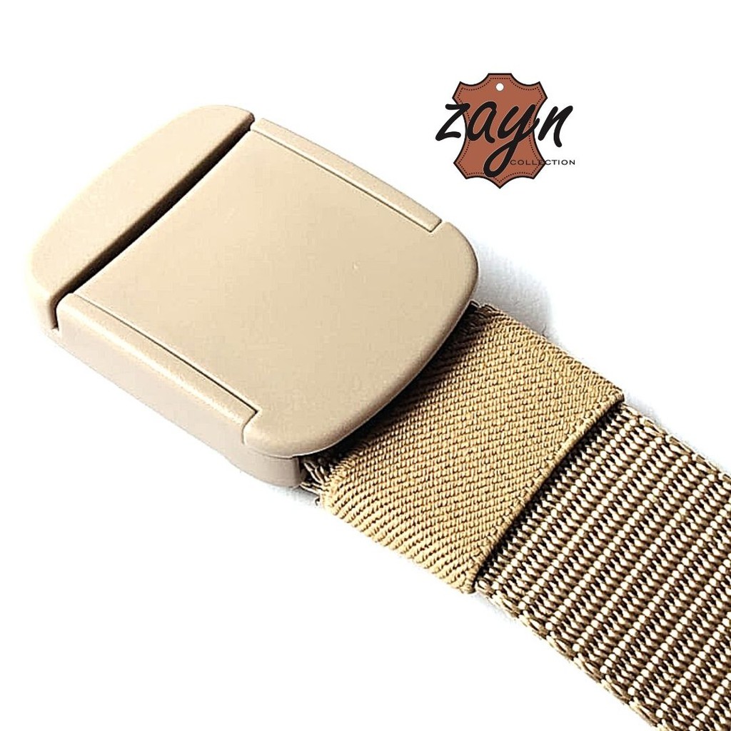 Gesper katun Kanvas Import Buckle Stainless Nylon Tebal Tactical Murah