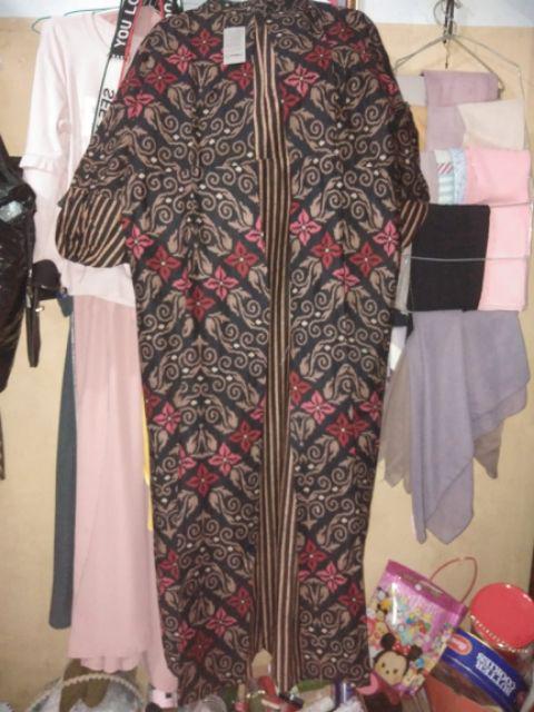 [bayar Di Tempat]gamis Batik Manggar, Padi,sekar,cantik,kubis,kipas,daun,kupu,nadine,gendis7