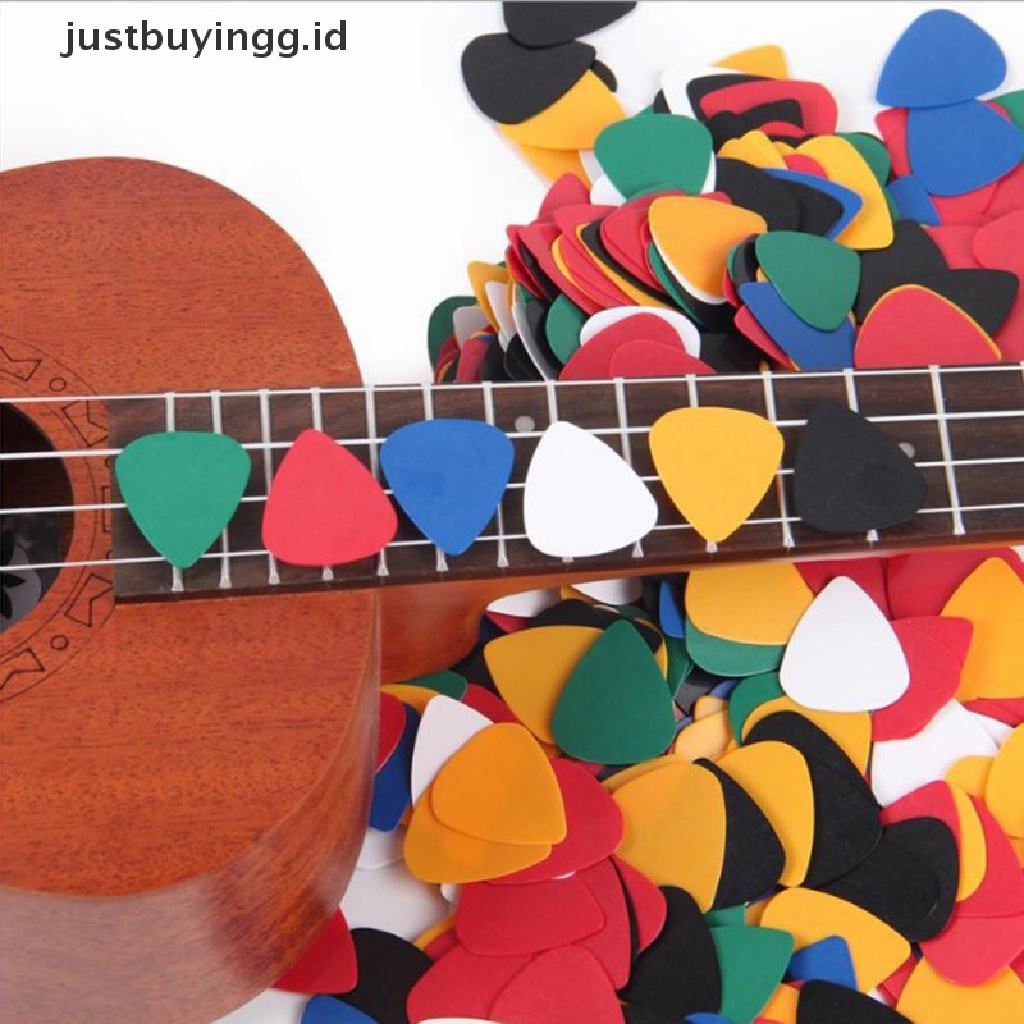 100 Pcs Picks Plectrums Bahan Abs Untuk Gitar Akustik Ukulele Bass Elektrik