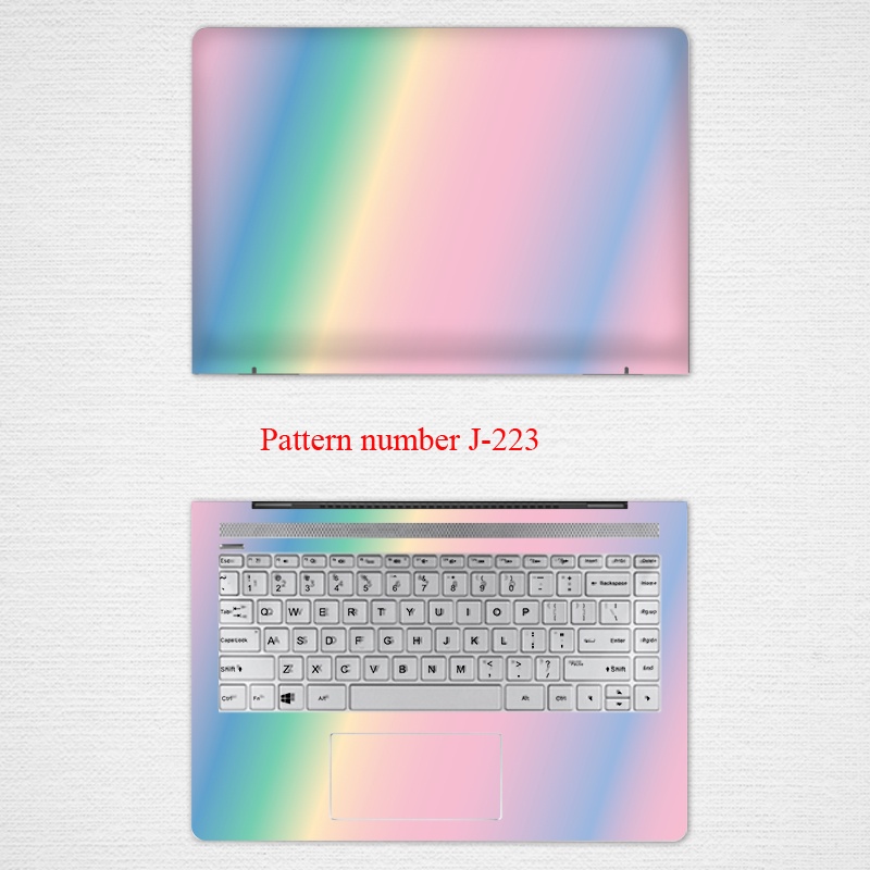 2pcs Stiker Pelindung Laptop UNIVERSAL Warna Gradasi Ukuran 12 13 14 15.6 Inch X360 Pavilion 735 840