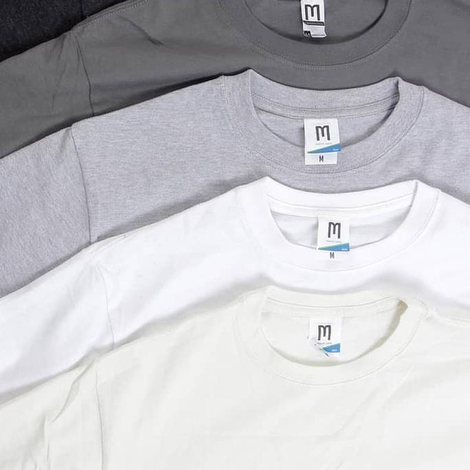 ● Kaos polos cotton combad 24s tanpa jahitan samping merk merchons ✿