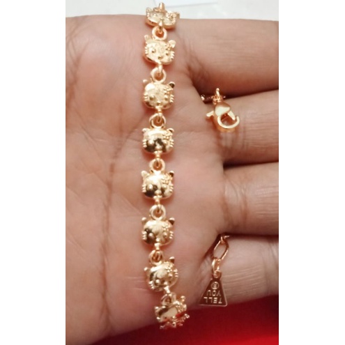 NAL35. Gelang xuping wanita lapis emas ukuran 18-20 cm