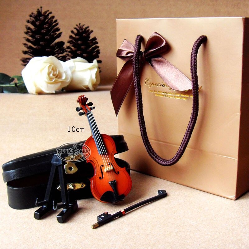 Miniatur Pajangan Biola Violin Instrument Decoration 10cm / Kado Unik / Kado / Gift