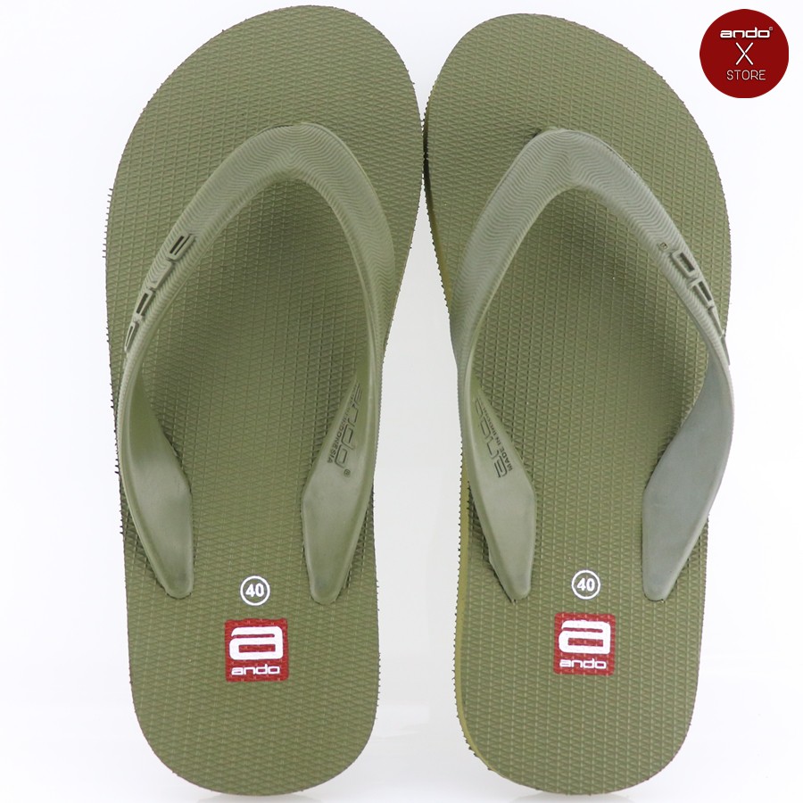 Ando Hawaii Olive - Sandal Jepit Pria Ando Surabaya