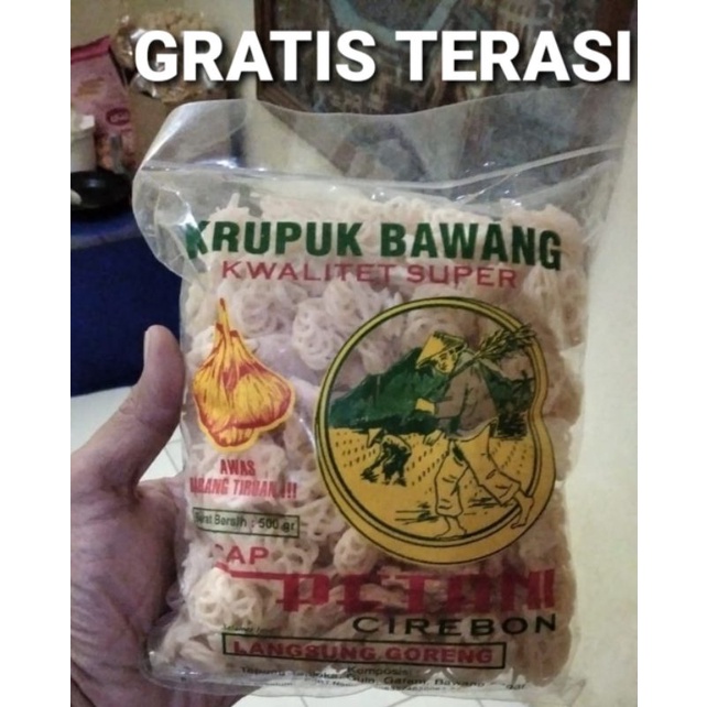 

Kerupuk Bawang Mentah Cap Petani Oleh Oleh Khas Cirebon